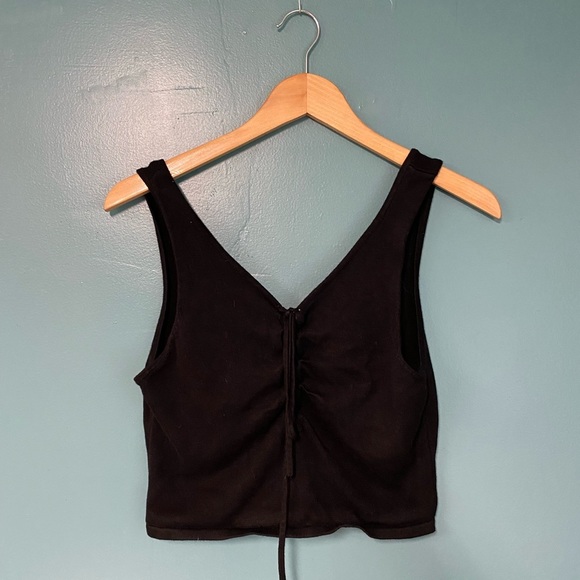Forever 21 Tops - Forever 21 Lace Up Cropped Tank Top - Size L